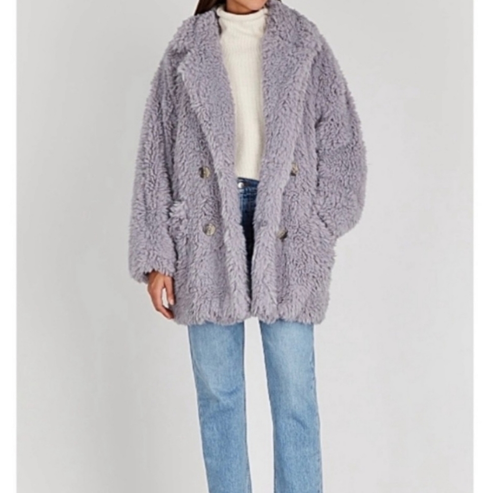 Free People Honey Pie Teddy Coat